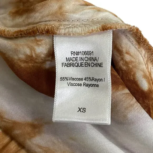 YFB Young Fabulous Broke Leyland Midi Skirt XS Tie Dye Slit Boho Thistle Cosmic - Picture 7 of 9